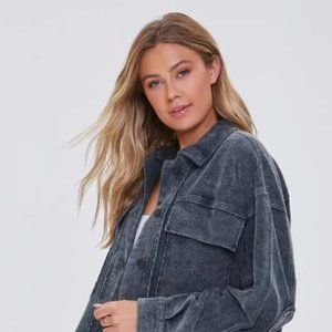 NWT Reverse Fleece Jacket F21